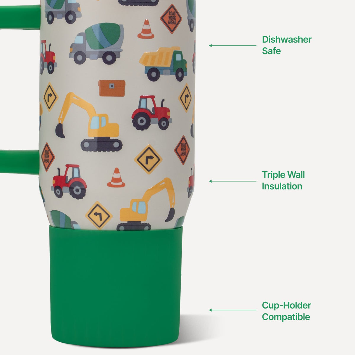 HYDROJUG HydroJug Traveler 20oz - Leakproof Kids Tumbler with Handle – Under Construction