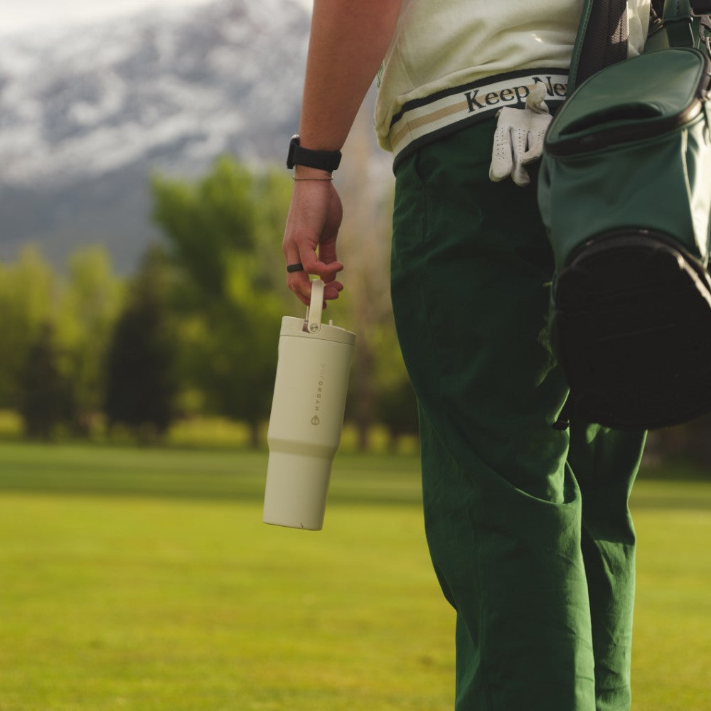 HYDROJUG HydroJug Sport 40oz - Large Leakproof Insulated Water Bottle β Cream