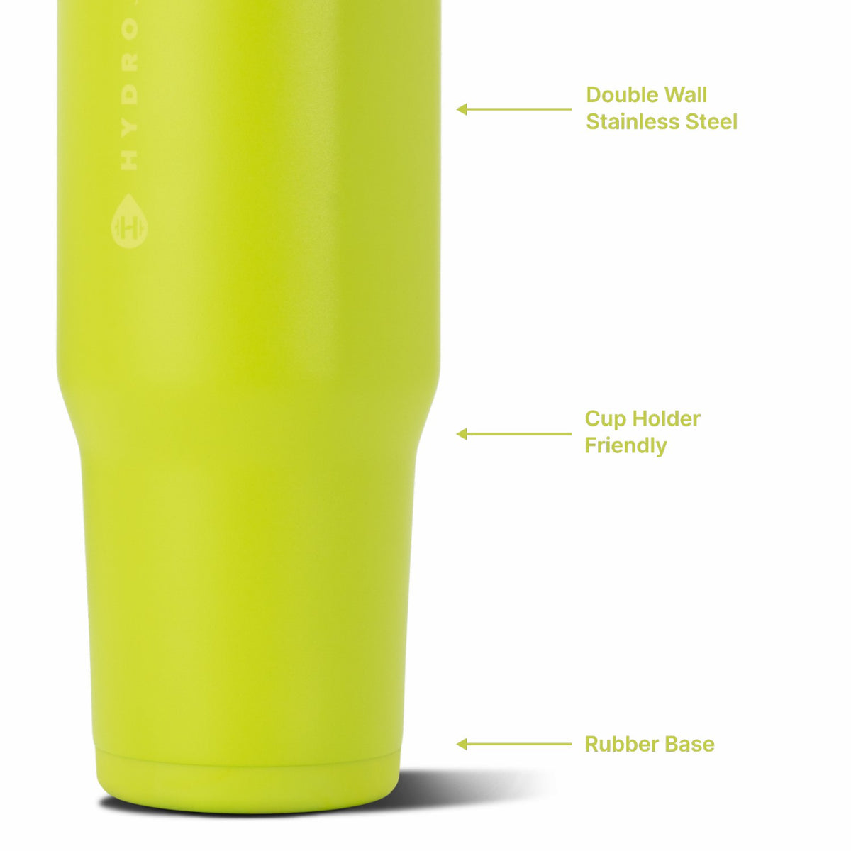 HYDROJUG HydroJug Ease2o 32oz - Compact Water Bottle with Straw & Chug Spout β Lemon Lime