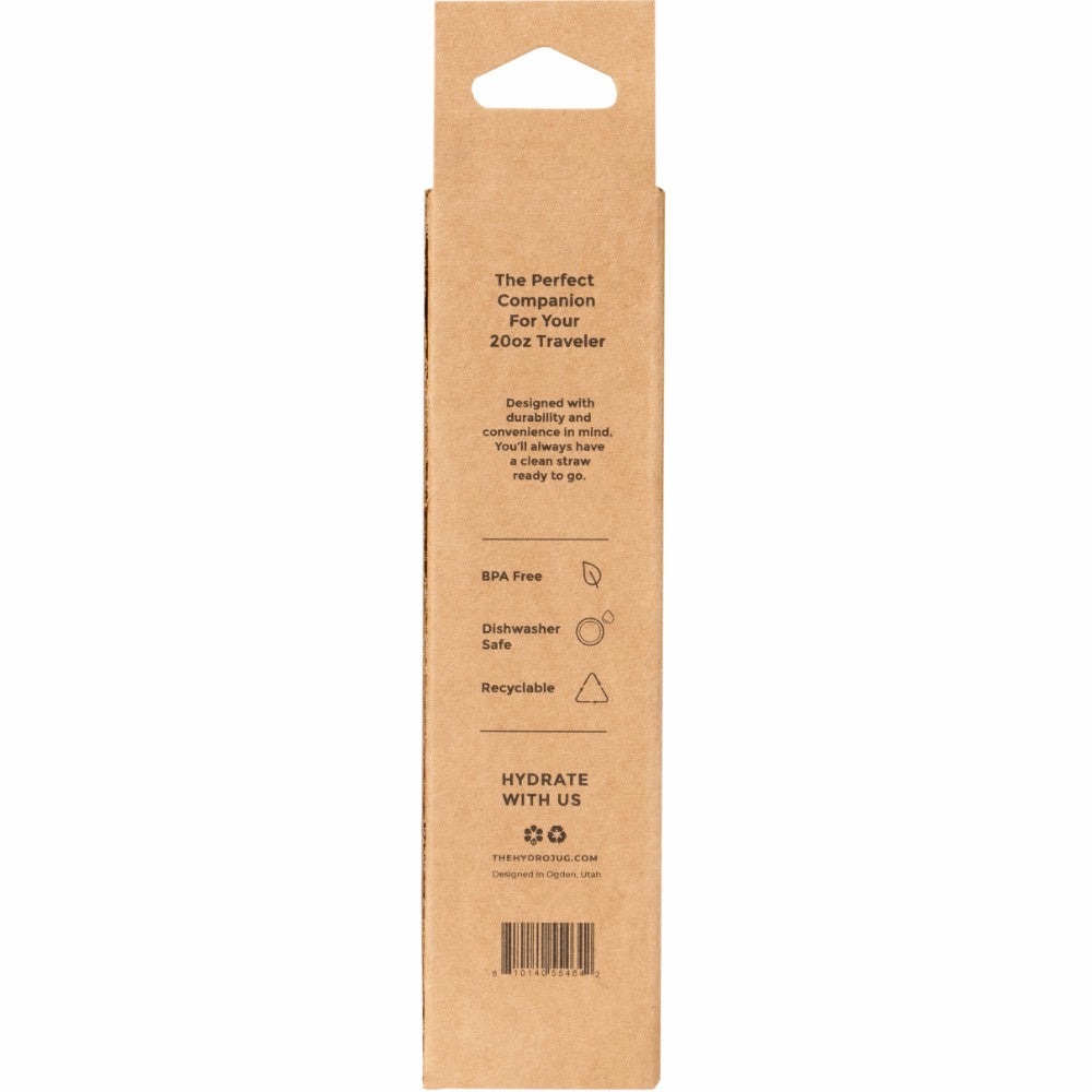 HYDROJUG HydroJug Traveler 20oz Straw Pack - 4 Replacement Straws, BPA-Free