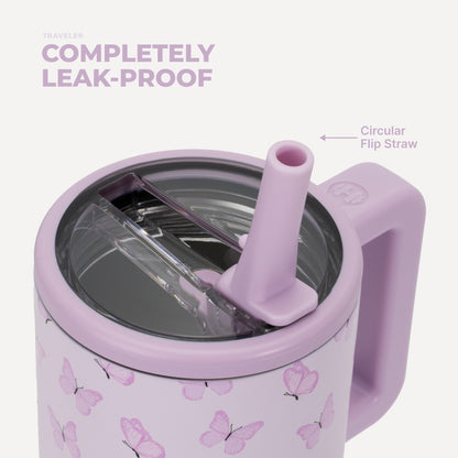 HYDROJUG HydroJug Traveler 20oz - Leakproof Kids Tumbler with Handle – Flutter