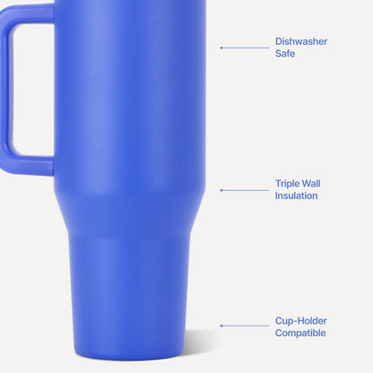 HYDROJUG HydroJug Traveler 40oz - All-Day Insulated Tumbler with Handle – Berry Pop