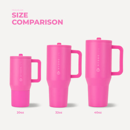 HYDROJUG HydroJug Traveler 20oz - Compact Insulated Tumbler with Handle – Razzle