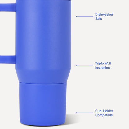 HYDROJUG HydroJug Traveler 20oz - Compact Insulated Tumbler with Handle – Berry Pop