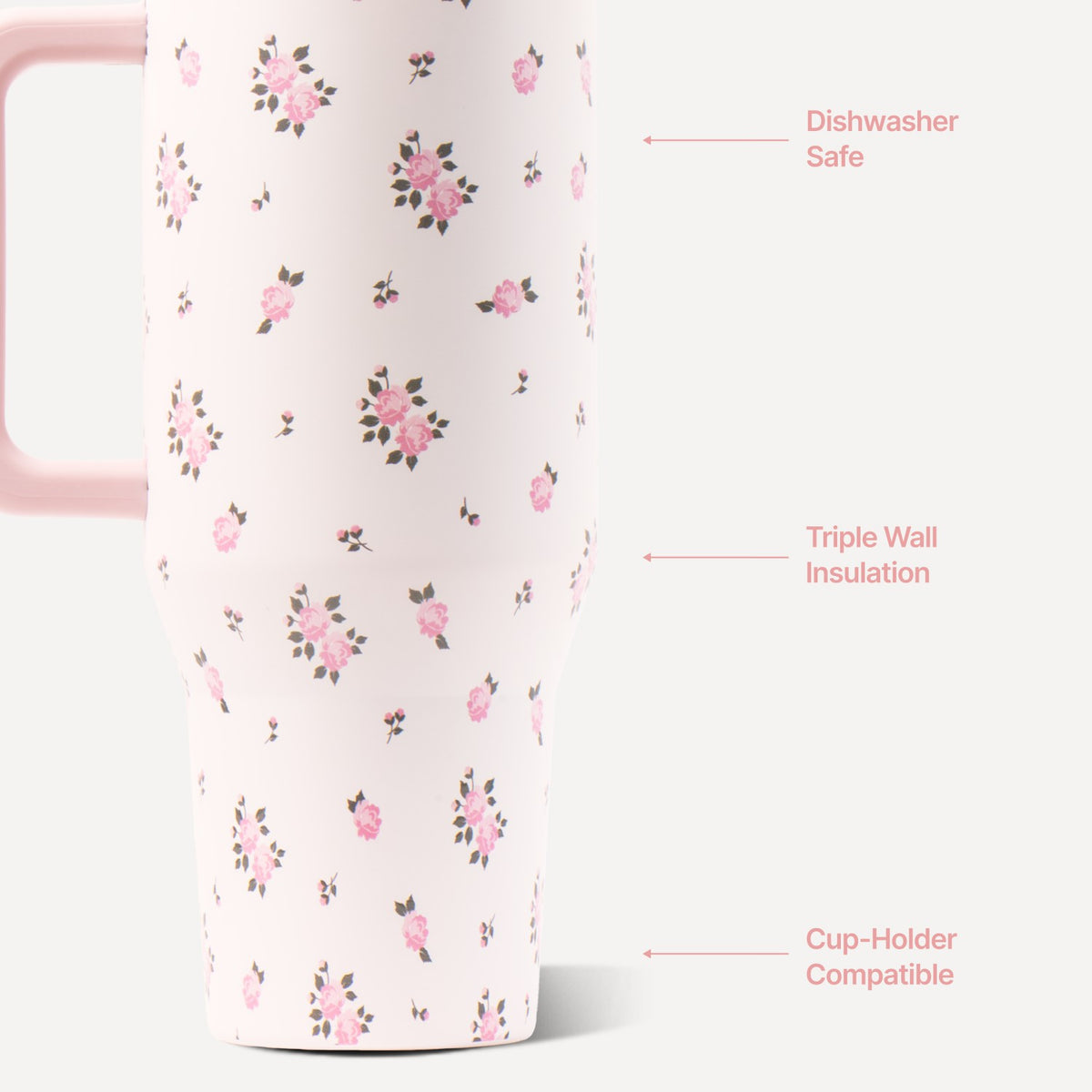 HYDROJUG HydroJug Traveler 40oz - All-Day Insulated Tumbler with Handle – Wildrose