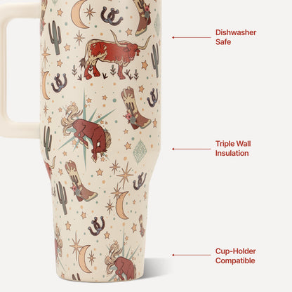 HYDROJUG HydroJug Traveler 40oz - All-Day Insulated Tumbler with Handle – Rodeo