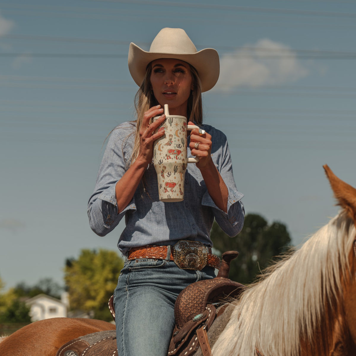 HYDROJUG HydroJug Traveler 40oz - All-Day Insulated Tumbler with Handle – Rodeo