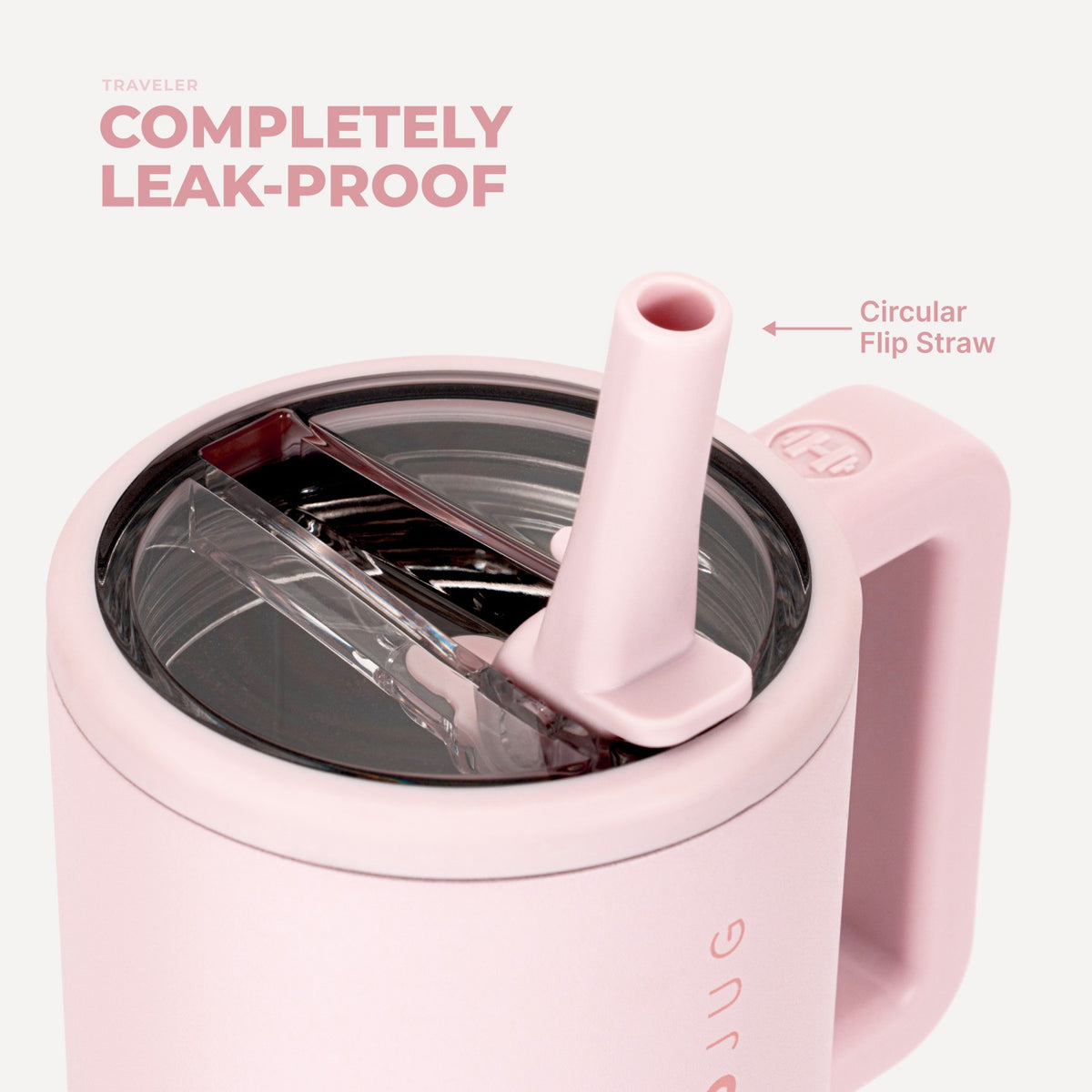 HYDROJUG HydroJug Traveler 20oz - Compact Insulated Tumbler with Handle – Pink Sand