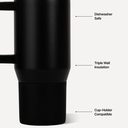 HYDROJUG HydroJug Traveler 20oz - Compact Insulated Tumbler with Handle – Black