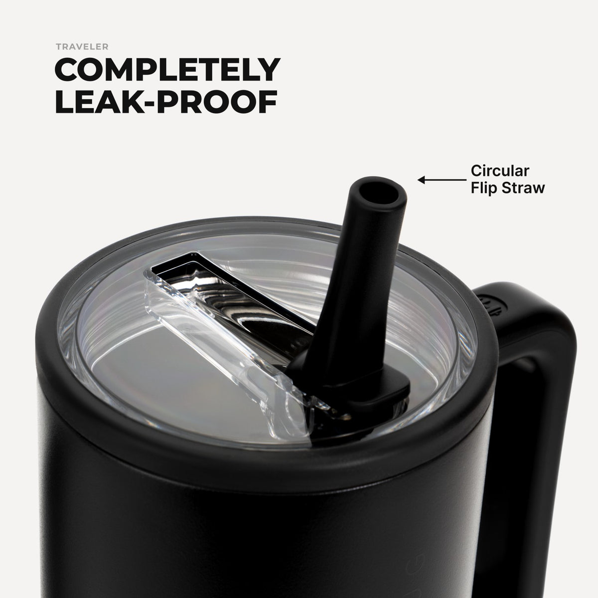 HYDROJUG HydroJug Traveler 40oz - All-Day Insulated Tumbler with Handle – Black