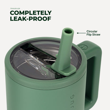 HYDROJUG HydroJug Traveler 20oz - Compact Insulated Tumbler with Handle – Sage