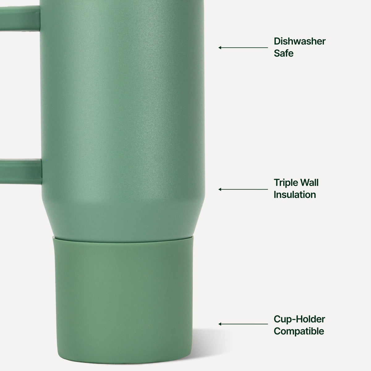 HYDROJUG HydroJug Traveler 20oz - Compact Insulated Tumbler with Handle – Sage