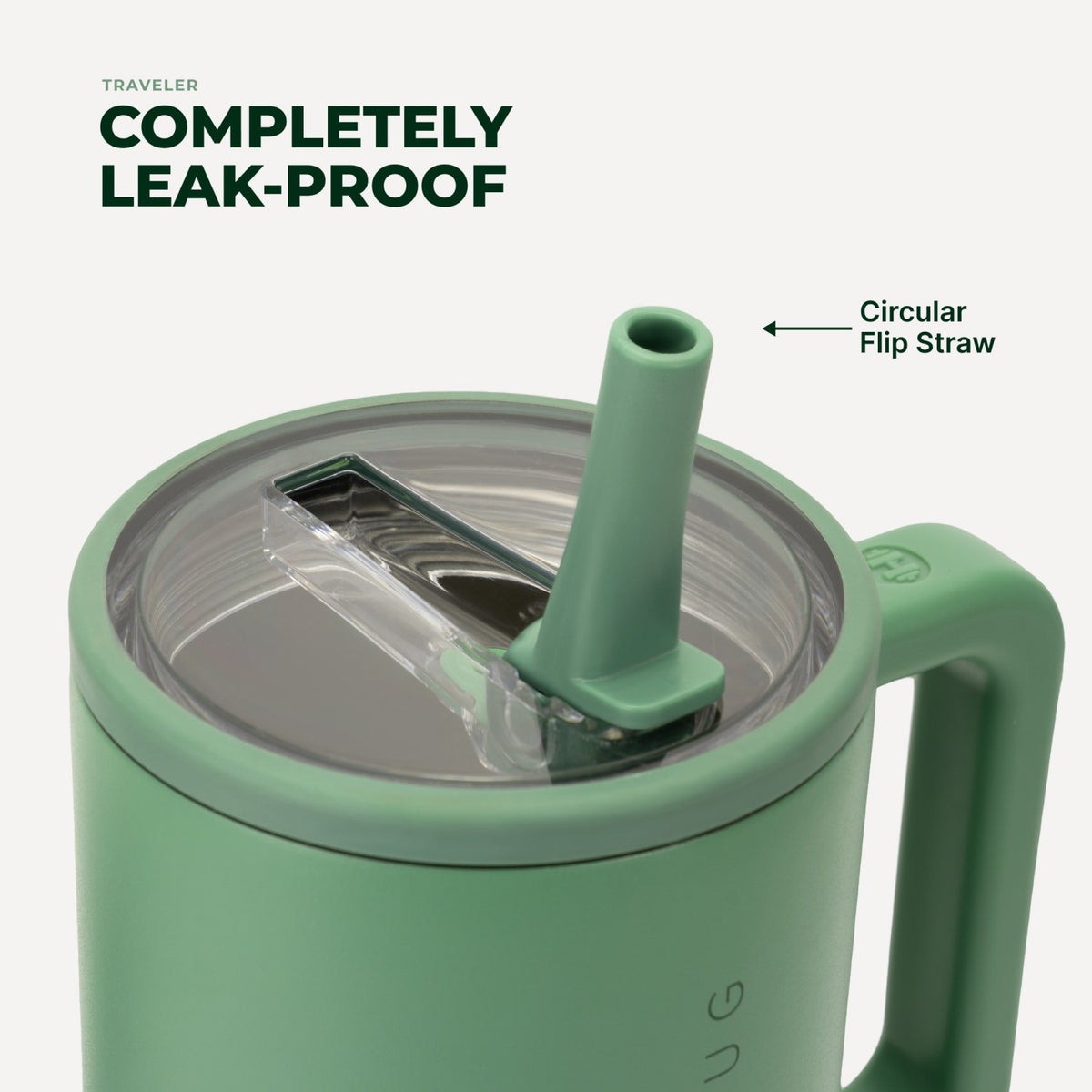 HYDROJUG HydroJug Traveler 32oz - Leakproof Insulated Tumbler with Handle – Sage