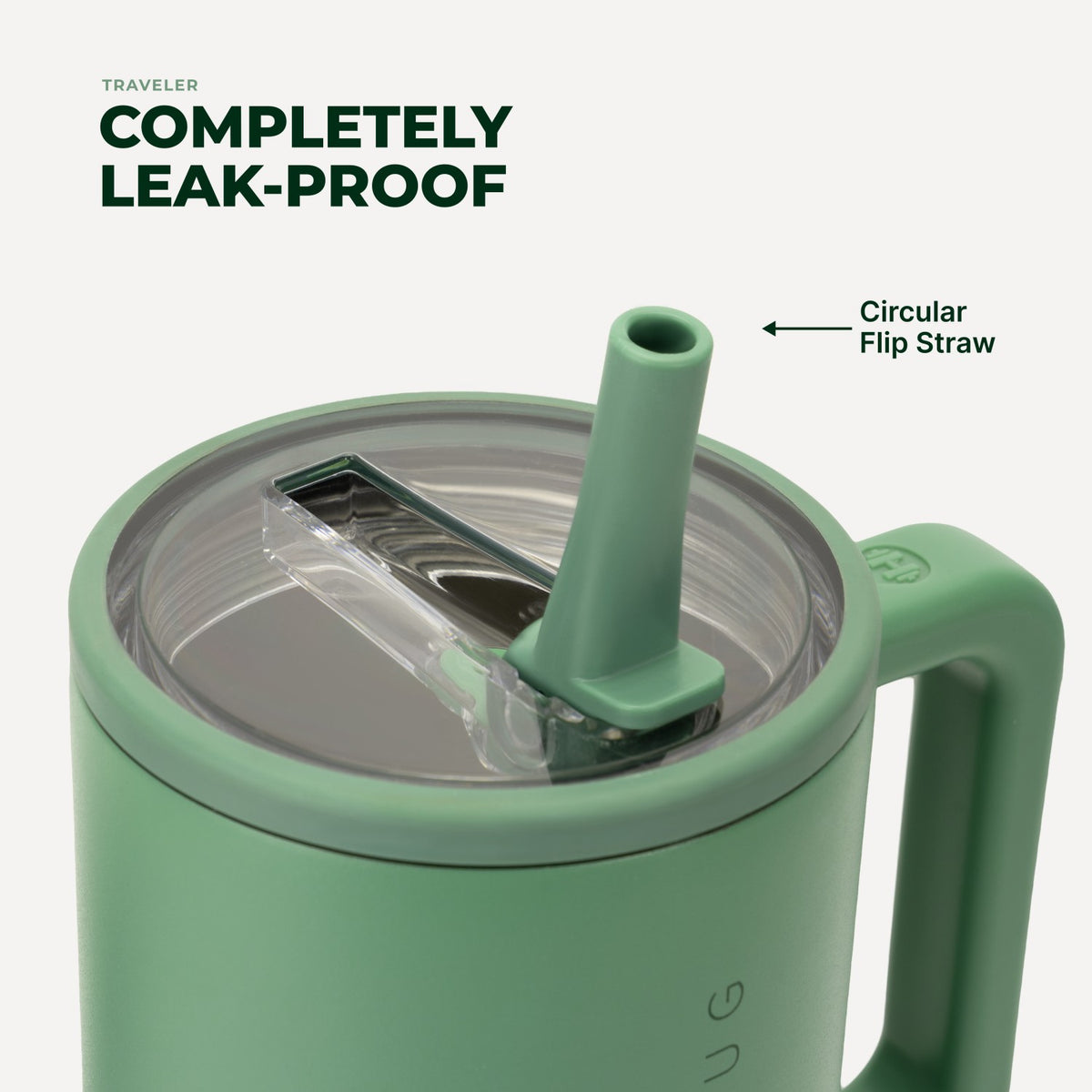 HYDROJUG HydroJug Traveler 40oz - All-Day Insulated Tumbler with Handle – Sage