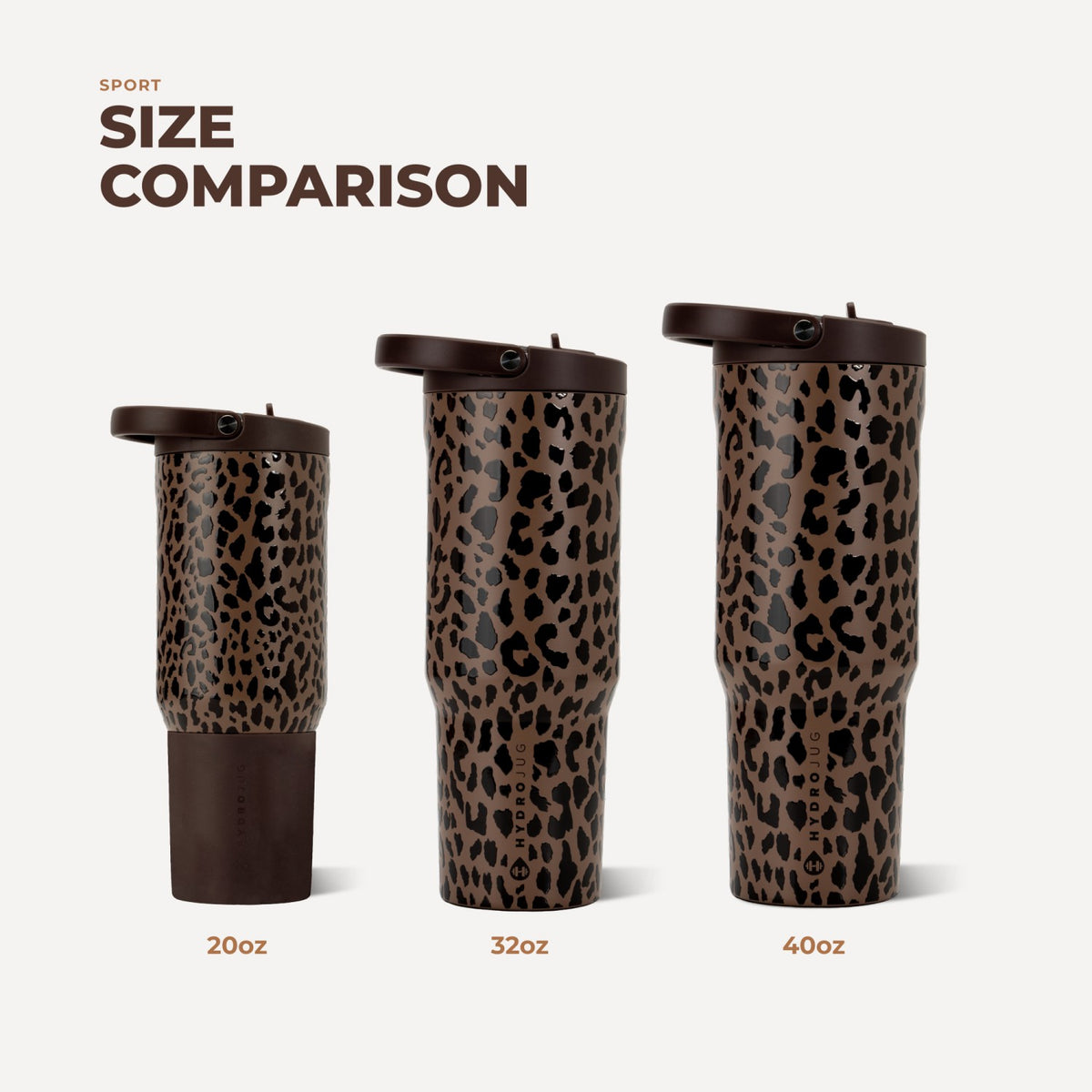 HYDROJUG HydroJug Sport 32oz - Brown Leopard