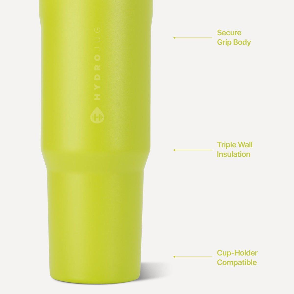 HYDROJUG HydroJug Sport 40oz - Large Leakproof Insulated Water Bottle – Lemon Lime