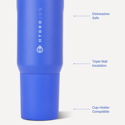 HYDROJUG HydroJug Sport 20oz - Insulated Water Bottle, Leakproof Flip Straw – Berry Pop