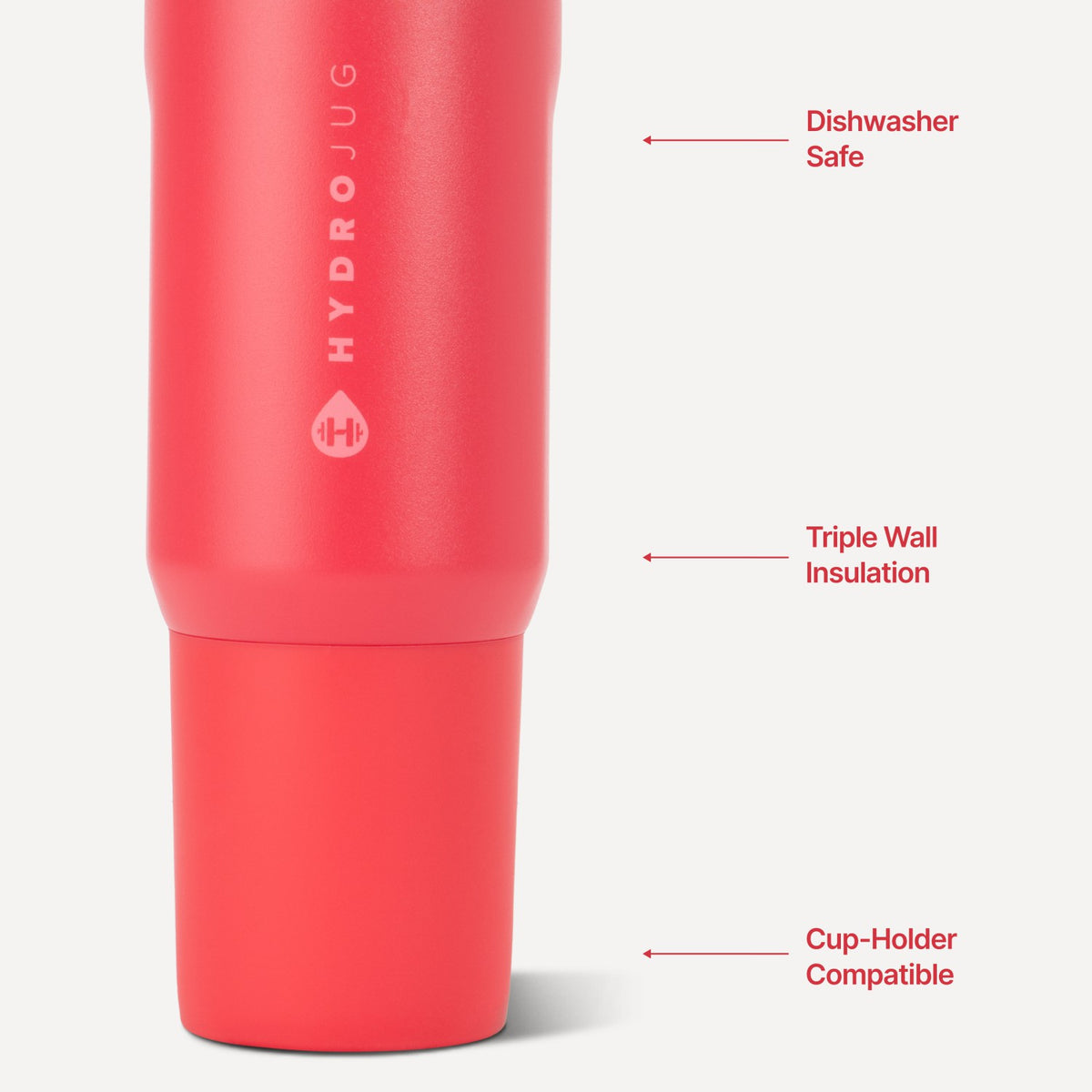 HYDROJUG HydroJug Sport 20oz - Insulated Water Bottle, Leakproof Flip Straw – Fruit Punch