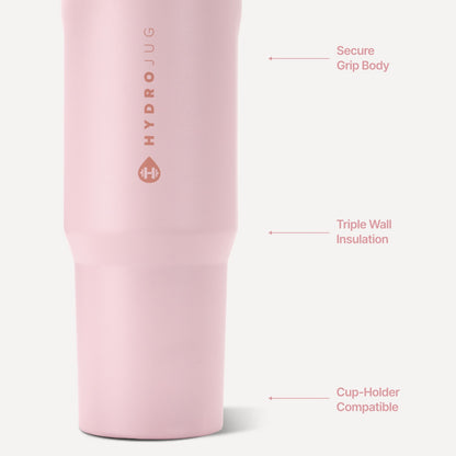 HYDROJUG HydroJug Sport 32oz - Leakproof Insulated Water Bottle, Workout & Hike – Pink Sand