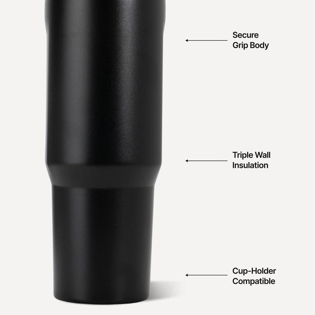 HYDROJUG HydroJug Sport 32oz - Leakproof Insulated Water Bottle, Workout & Hike – Black