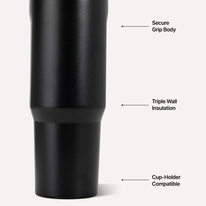 HYDROJUG HydroJug Sport 32oz - Leakproof Insulated Water Bottle, Workout & Hike – Black
