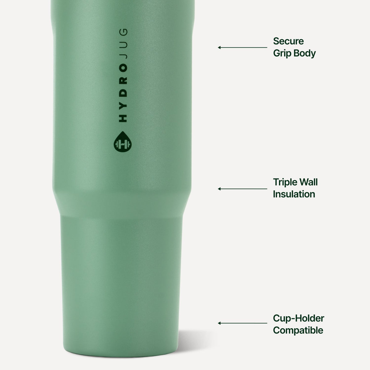 HYDROJUG HydroJug Sport 32oz - Leakproof Insulated Water Bottle, Workout & Hike – Sage