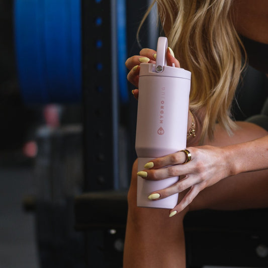 HYDROJUG HydroJug Sport 20oz - Insulated Water Bottle, Leakproof Flip Straw – Pink Sand