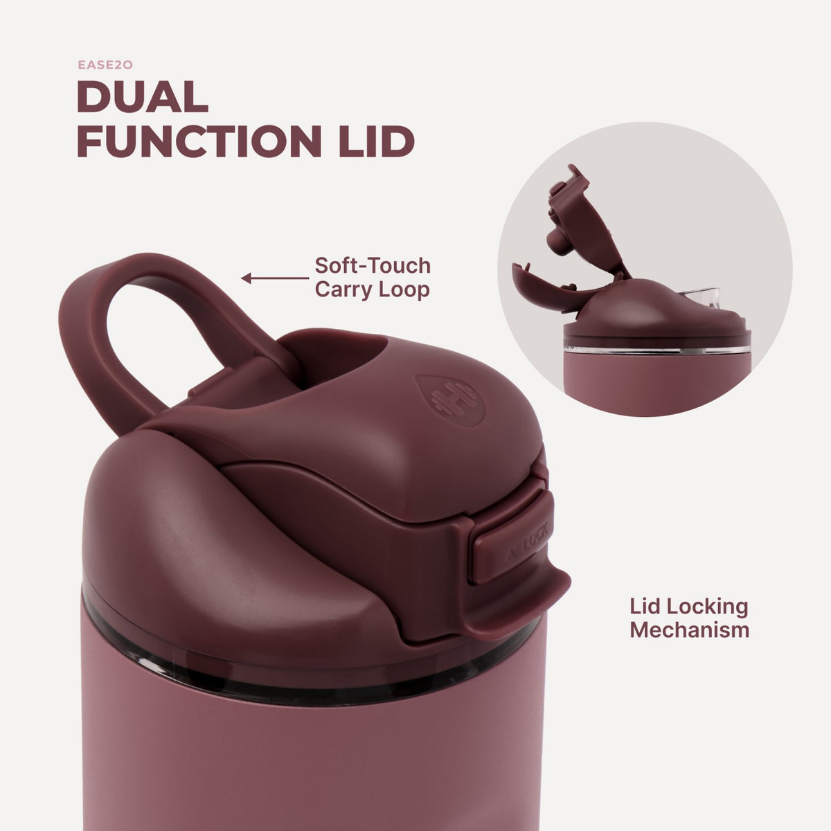 HYDROJUG HydroJug Ease2o 40oz - Canyon Rose