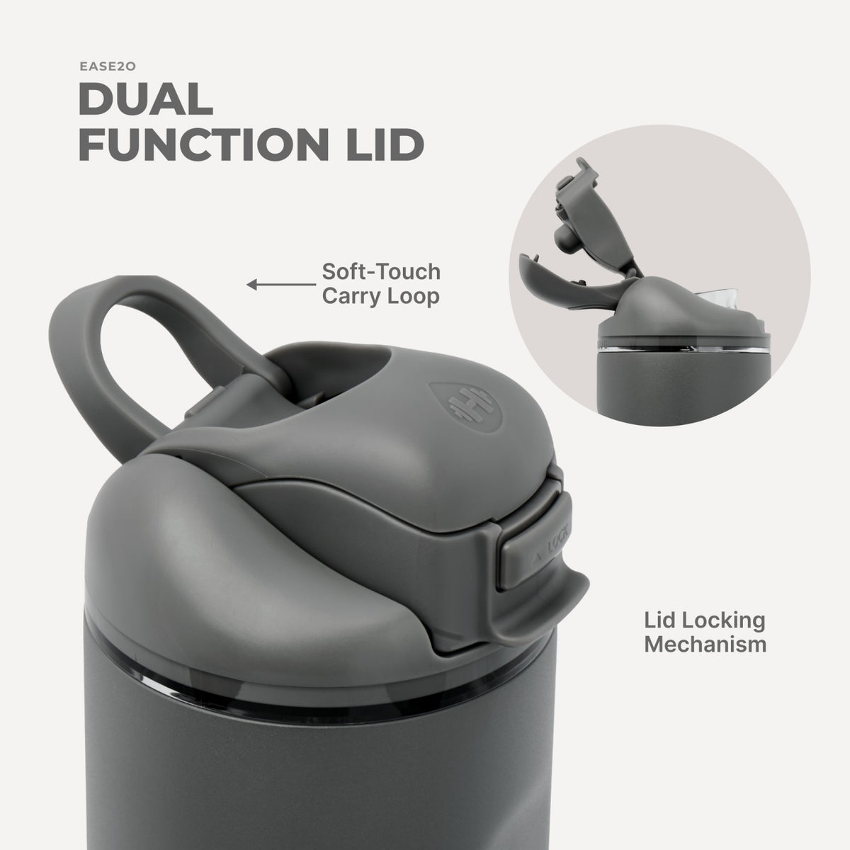HYDROJUG HydroJug Ease2o 40oz - Stone