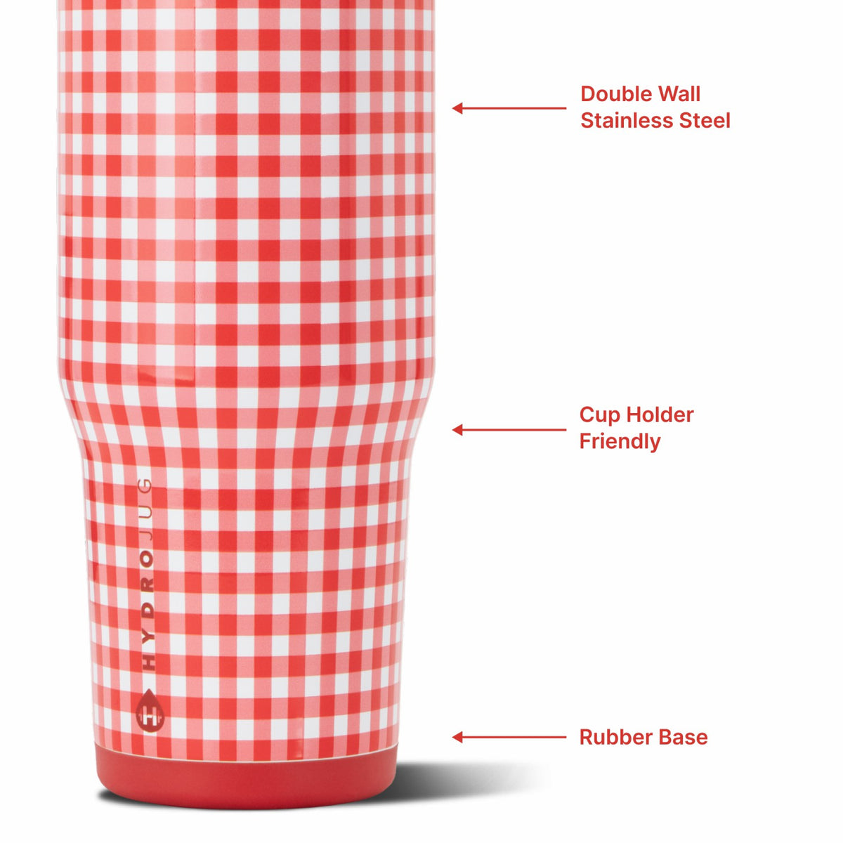 HYDROJUG HydroJug Ease2o 32oz - Compact Water Bottle with Straw & Chug Spout – Summer Picnic