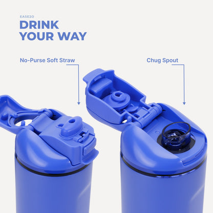 HYDROJUG HydroJug Ease2o 32oz - Compact Water Bottle with Straw & Chug Spout – Berry Pop