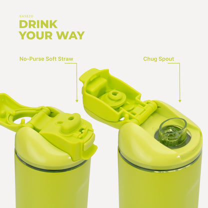 HYDROJUG HydroJug Ease2o 32oz - Compact Water Bottle with Straw & Chug Spout – Lemon Lime