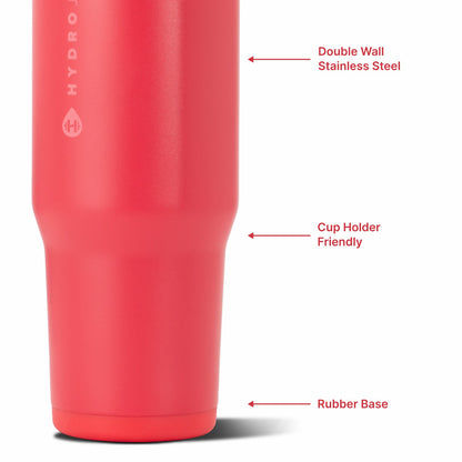 HYDROJUG HydroJug Ease2o 32oz - Compact Water Bottle with Straw & Chug Spout – Fruit Punch