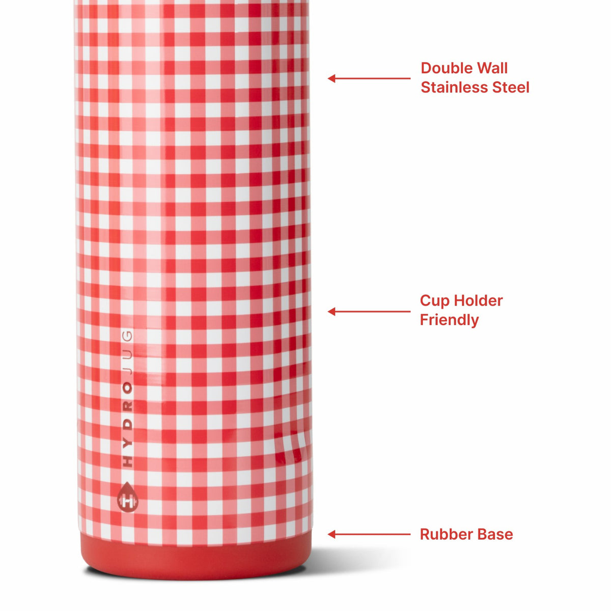 HYDROJUG HydroJug Ease2o 24oz - 2-in-1 Water Bottle with Soft Straw & Chug Spout – Summer Picnic
