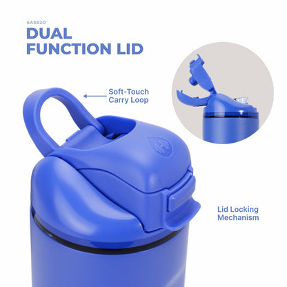 HYDROJUG HydroJug Ease2o 24oz - 2-in-1 Water Bottle with Soft Straw & Chug Spout – Berry Pop