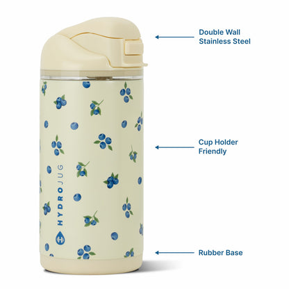 HYDROJUG HydroJug Ease2o 14oz - Leakproof 2-in-1 Kids Water Bottle with Straw & Chug Spout – Freshly Pick'd