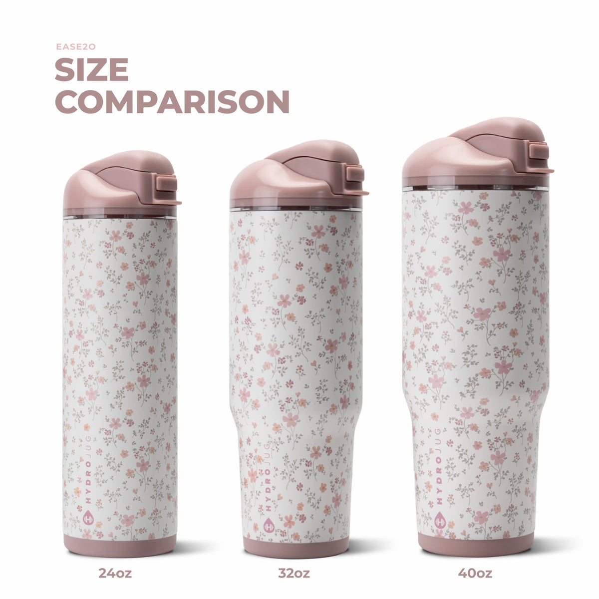 HYDROJUG HydroJug Ease2o 32oz - Compact Water Bottle with Straw & Chug Spout – Magnolia