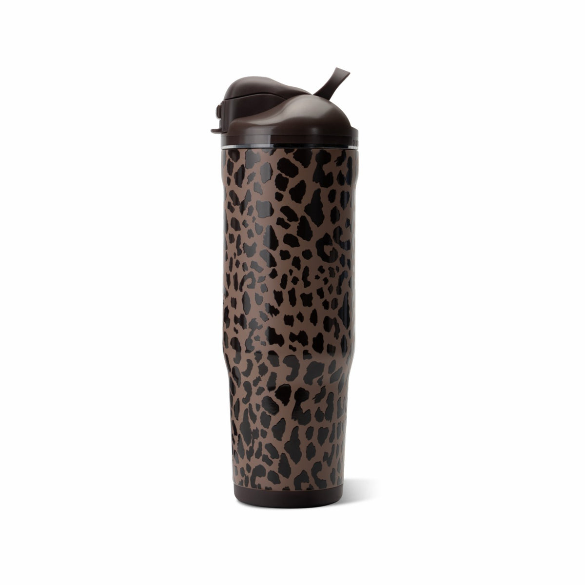 HYDROJUG HydroJug Ease2o 32oz - Compact Water Bottle with Straw & Chug Spout – Brown Leopard