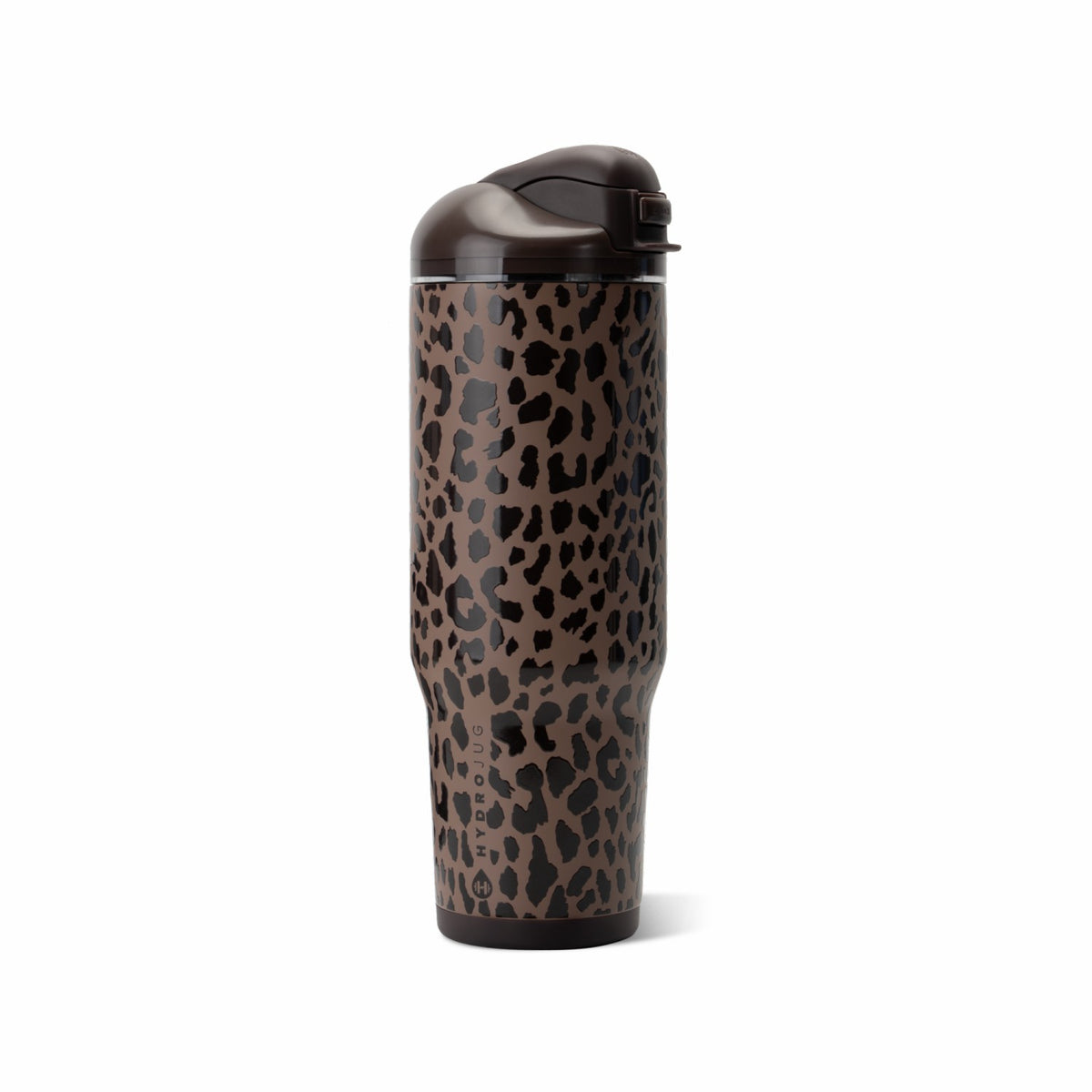 HYDROJUG HydroJug Ease2o 32oz - Compact Water Bottle with Straw & Chug Spout – Brown Leopard