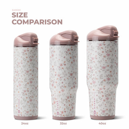 HYDROJUG HydroJug Ease2o 40oz - Dual-Function Water Bottle with Straw & Chug Spout – Magnolia