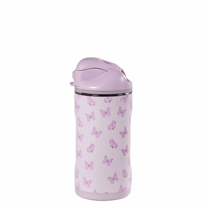 HYDROJUG HydroJug Ease2o 14oz - Leakproof 2-in-1 Kids Water Bottle with Straw & Chug Spout – Flutter