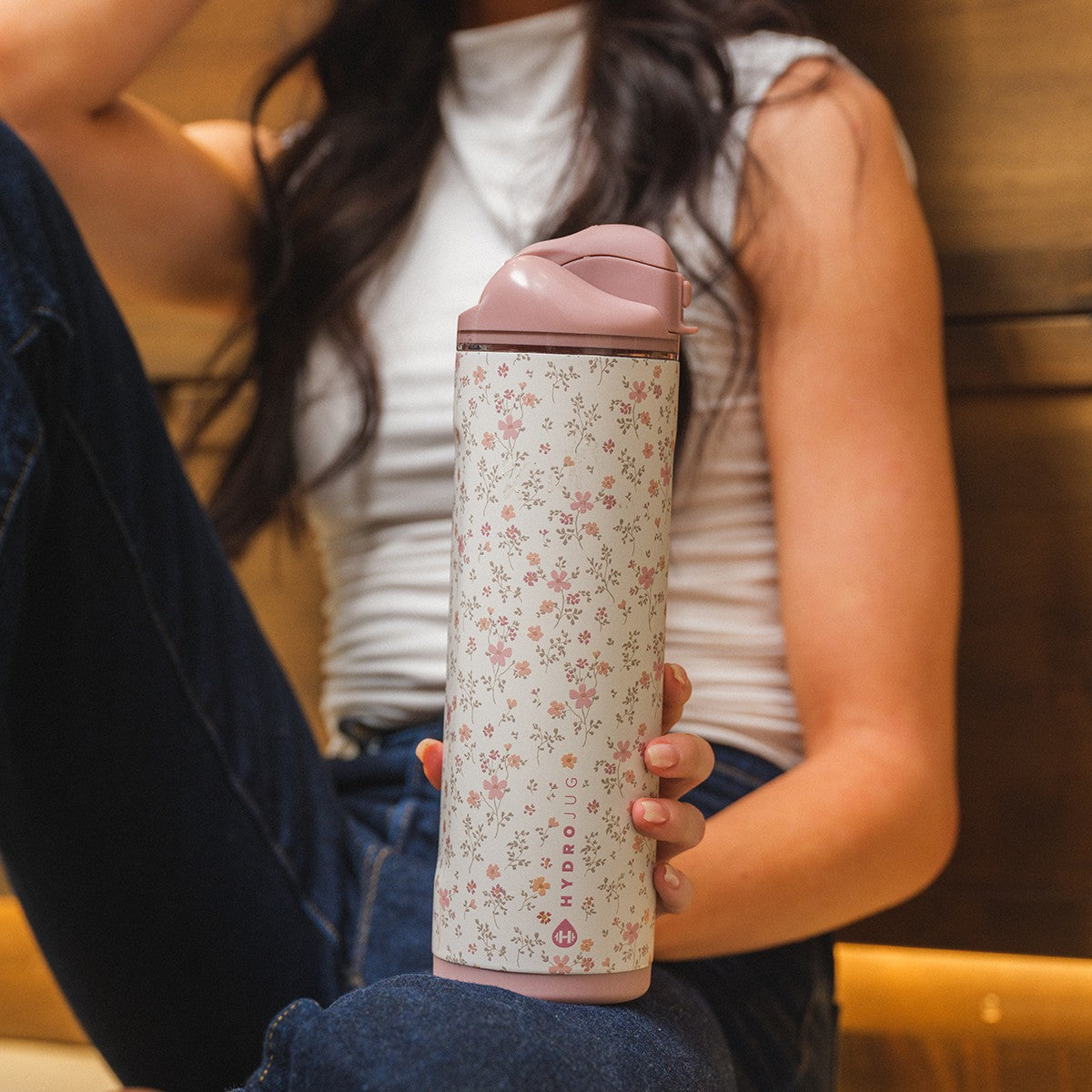 HYDROJUG HydroJug Ease2o 24oz - 2-in-1 Water Bottle with Soft Straw & Chug Spout – Magnolia
