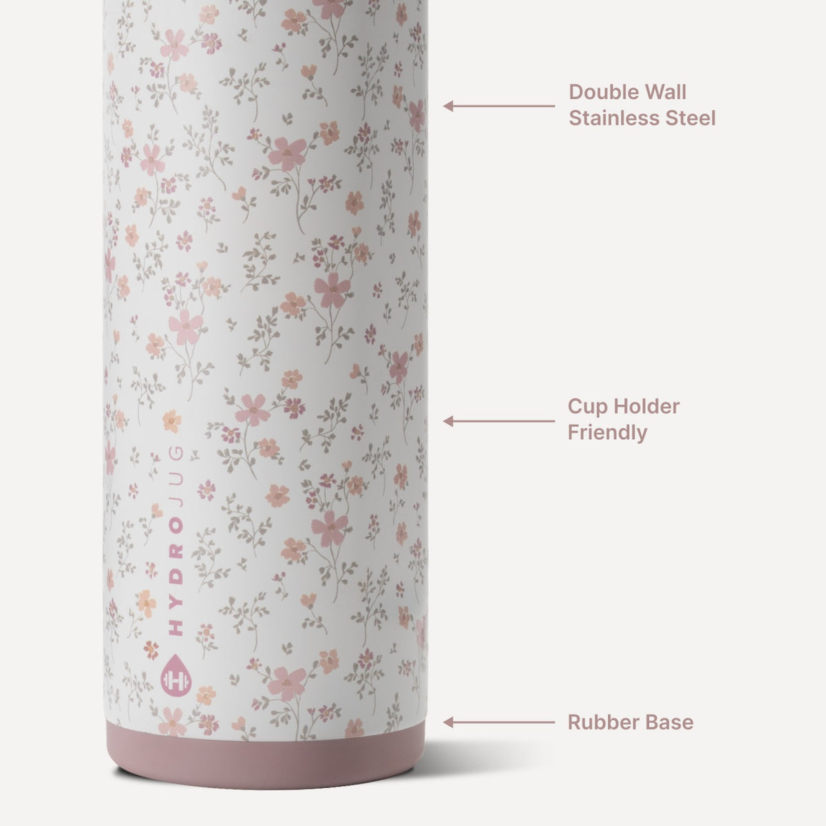 HYDROJUG HydroJug Ease2o 24oz - 2-in-1 Water Bottle with Soft Straw & Chug Spout – Magnolia