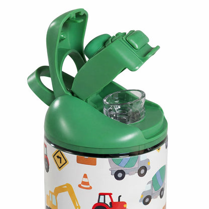 HYDROJUG HydroJug Ease2o 14oz - Leakproof 2-in-1 Kids Water Bottle, Straw & Chug Spout – Under Construction