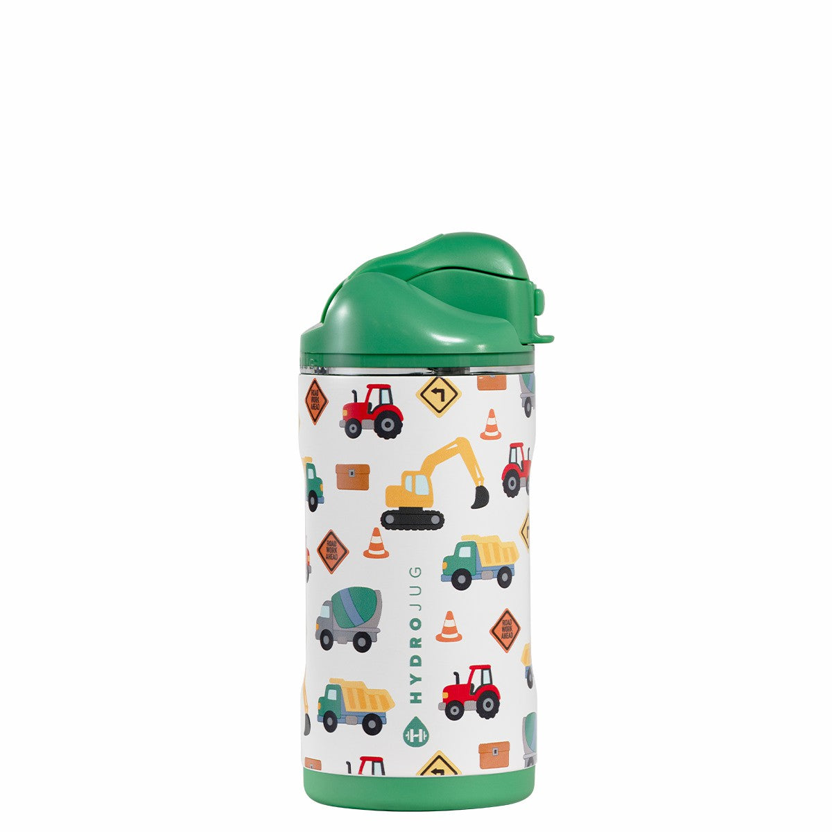 HYDROJUG HydroJug Ease2o 14oz - Leakproof 2-in-1 Kids Water Bottle, Straw & Chug Spout – Under Construction