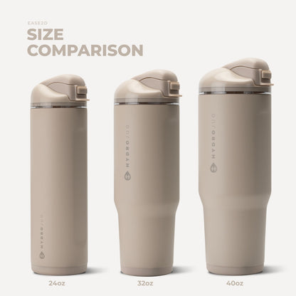 HYDROJUG HydroJug Ease2o 40oz - Dual-Function Water Bottle with Straw & Chug Spout – Dune