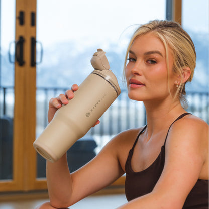 HYDROJUG HydroJug Ease2o 40oz - Dual-Function Water Bottle with Straw & Chug Spout – Dune