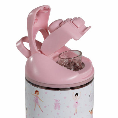 HYDROJUG HydroJug Ease2o 14oz - Leakproof 2-in-1 Kids Water Bottle with Straw & Chug Spout – Ballerina