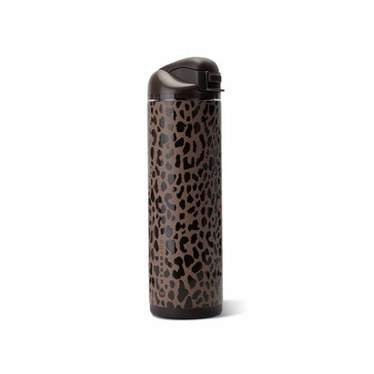 HYDROJUG HydroJug Ease2o 24oz - 2-in-1 Water Bottle with Soft Straw & Chug Spout – Brown Leopard