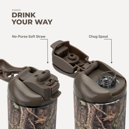 HYDROJUG HydroJug Ease2o 40oz - Dual-Function Water Bottle with Straw & Chug Spout – Woodland